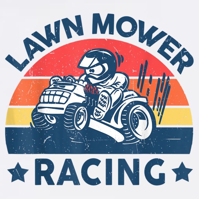 Lawn Mower Racing Lawn Mowing Funny Landscaping Cooling Performance Long Sleeve Crew