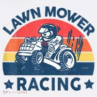 Lawn Mower Racing Lawn Mowing Funny Landscaping Short Acrylic Beanie