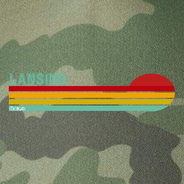 Lansing Michigan Retro Legacy Tie Dye Trucker Hat