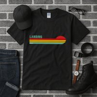 Lansing Michigan Retro Tall T-Shirt