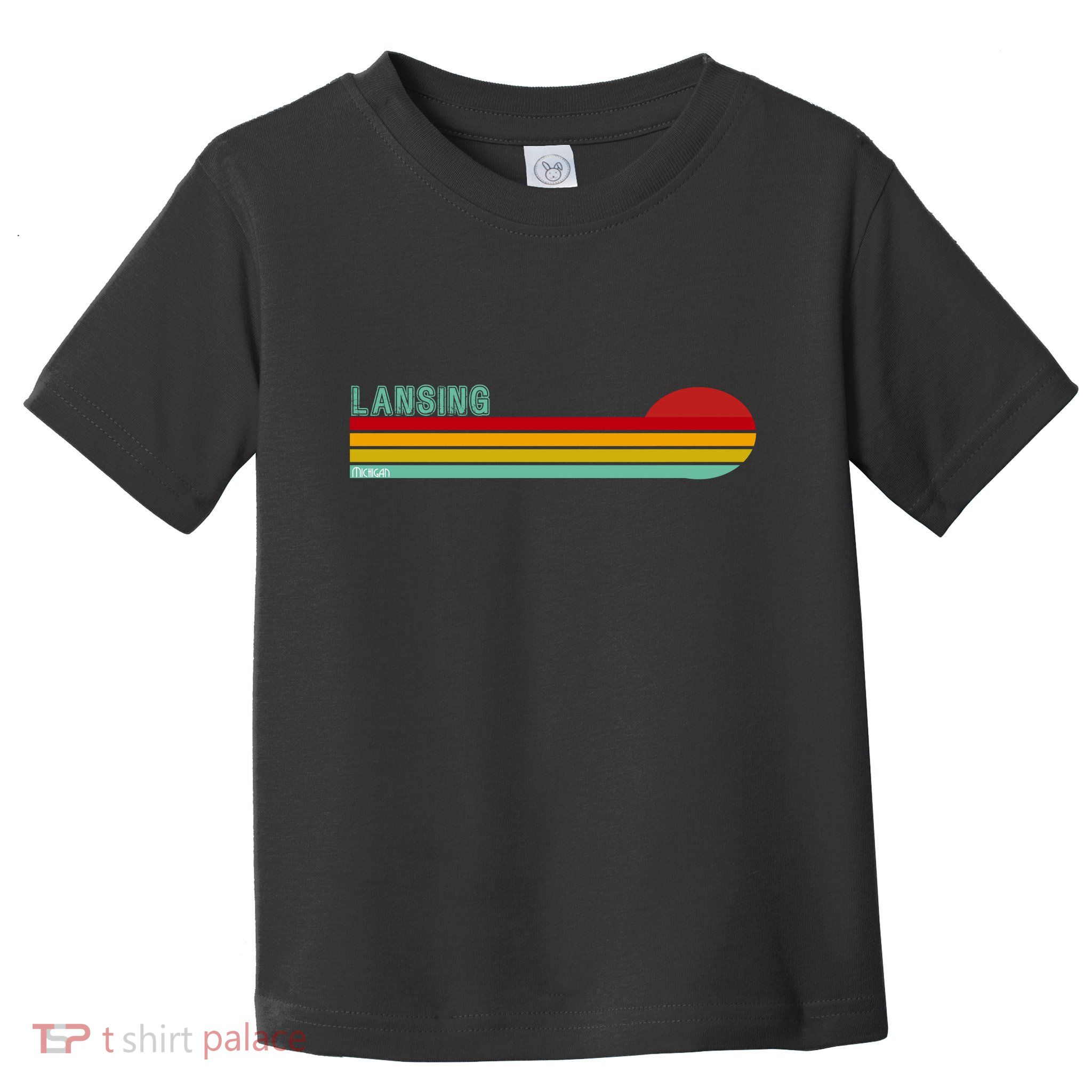 Lansing Michigan Retro Toddler T-Shirt
