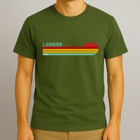 Lansing Michigan Retro T-Shirt