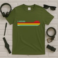 Lansing Michigan Retro T-Shirt
