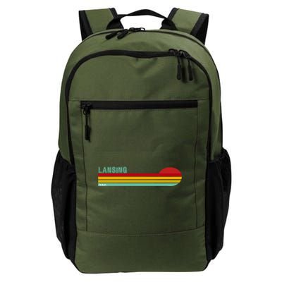 Lansing Michigan Retro Backpack