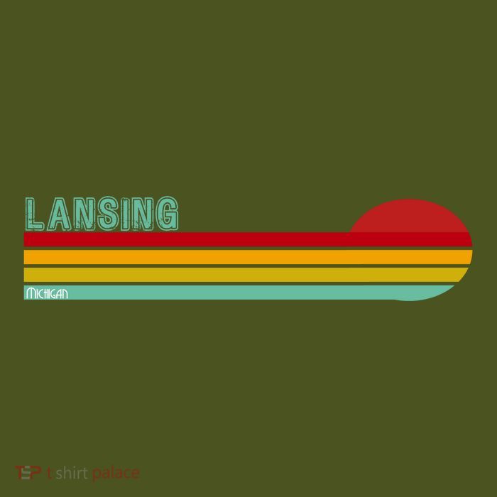 Lansing Michigan Retro Sustainable Beanie