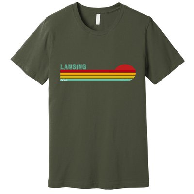 Lansing Michigan Retro Premium T-Shirt