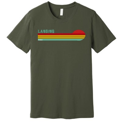 Lansing Michigan Retro Premium T-Shirt