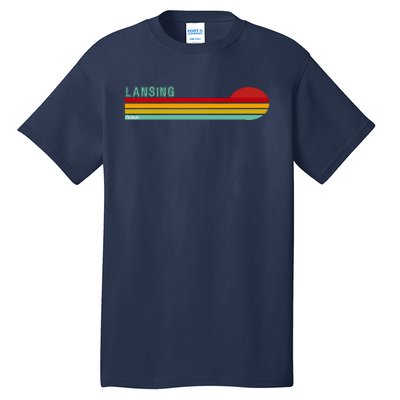 Lansing Michigan Retro Tall T-Shirt