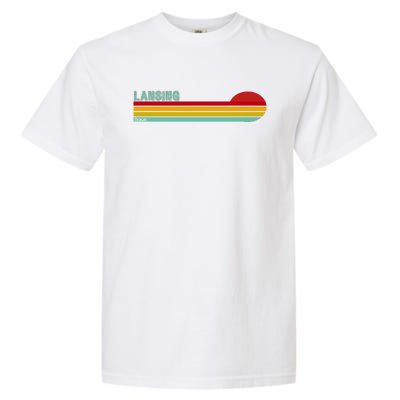 Lansing Michigan Retro Garment-Dyed Heavyweight T-Shirt