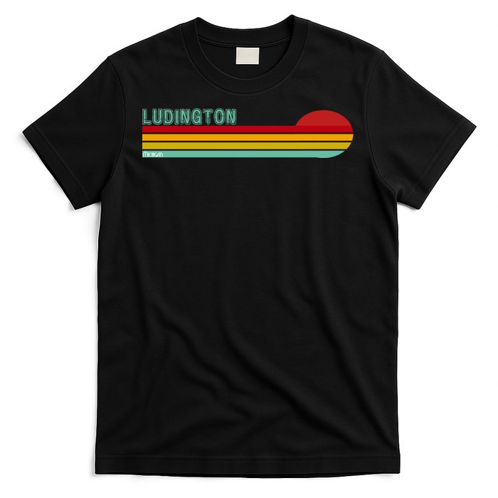 Ludington Michigan Retro T-Shirt