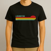 Ludington Michigan Retro T-Shirt