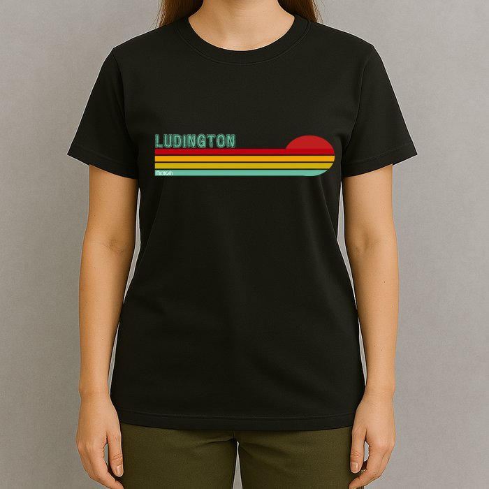 Ludington Michigan Retro T-Shirt