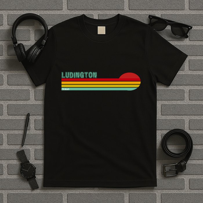 Ludington Michigan Retro T-Shirt