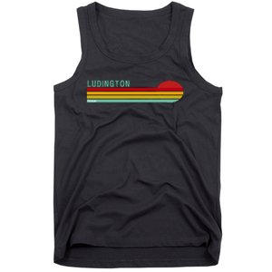 Ludington Michigan Retro Tank Top