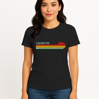 Ludington Michigan Retro Womens T-Shirt