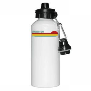 Ludington Michigan Retro Aluminum Water Bottle