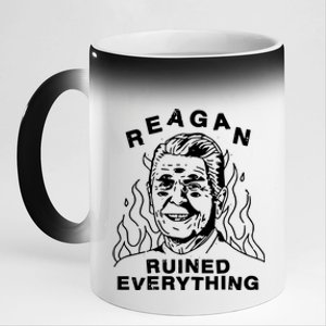 Leeja Miller Reagan Ruined Everything 11oz Black Color Changing Mug