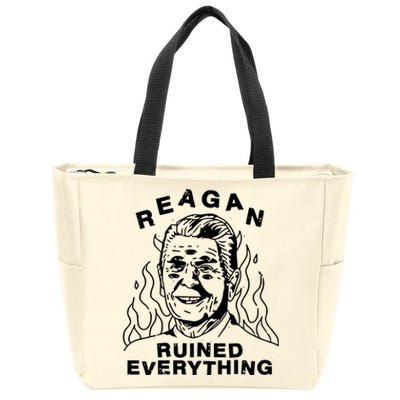 Leeja Miller Reagan Ruined Everything Zip Tote Bag