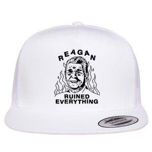 Leeja Miller Reagan Ruined Everything Flat Bill Trucker Hat