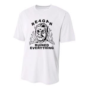 Leeja Miller Reagan Ruined Everything Youth Performance Sprint T-Shirt