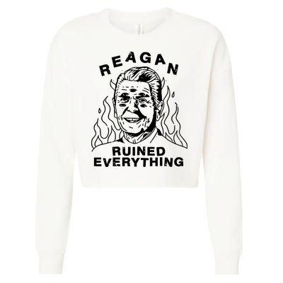 Leeja Miller Reagan Ruined Everything Cropped Pullover Crew