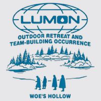 Lumon Macrodata Refinement Womens Funnel Neck Pullover Hood