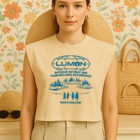 Lumon Macrodata Refinement Garment-Dyed Women's Muscle Tee