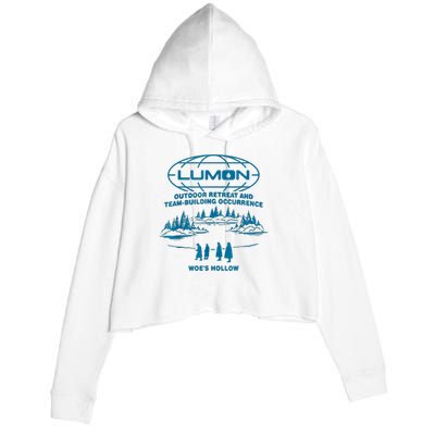Lumon Macrodata Refinement Crop Fleece Hoodie