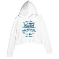 Lumon Macrodata Refinement Crop Fleece Hoodie