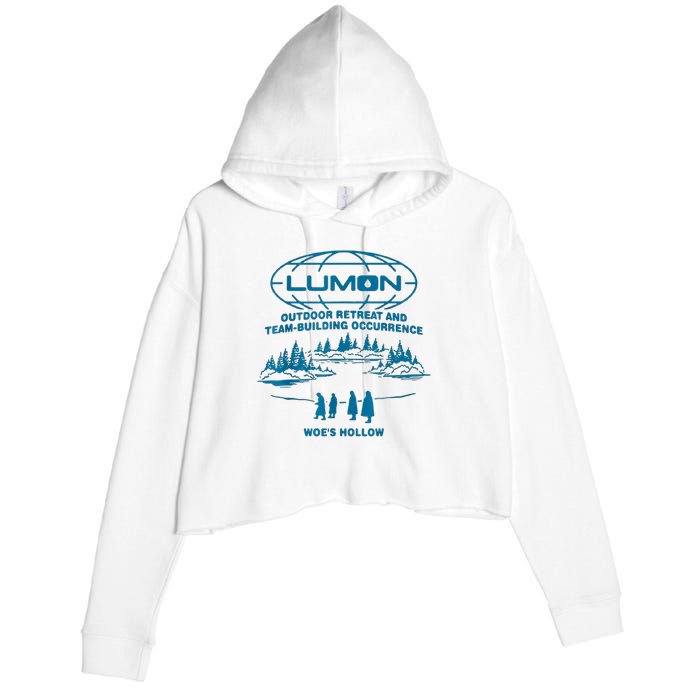 Lumon Macrodata Refinement Crop Fleece Hoodie