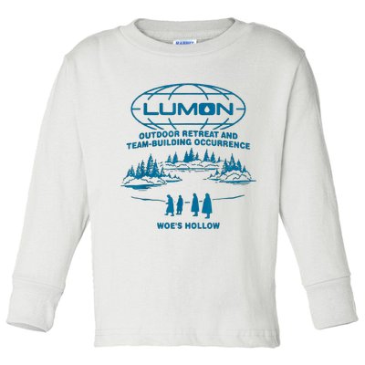 Lumon Macrodata Refinement Toddler Long Sleeve Shirt