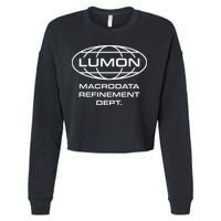 LUMON Macrodata Refinement Department Cropped Pullover Crew