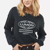 LUMON Macrodata Refinement Department Cropped Pullover Crew