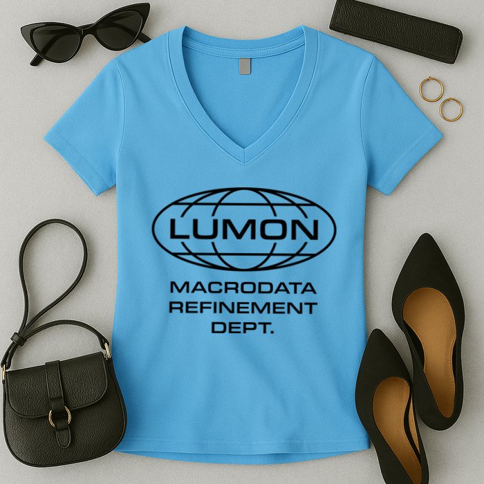 LUMON Macrodata Refinement Department Women's V-Neck T-Shirt