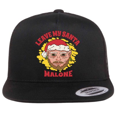 Leave My Santa Malone Funny Christmas Flatbill Hat