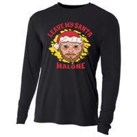 Leave My Santa Malone Funny Christmas Cooling Performance Long Sleeve Crew