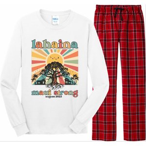 Lahaina Maui Strong Fundraiser Maui Fire Lahaina Banyan Tree Maui Long Sleeve Pajama Set