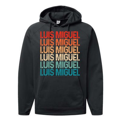 Luis Miguel Sol De Mexico Mexican Singer Retro Performance Fleece Hoodie