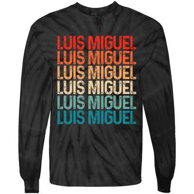 Luis Miguel Sol De Mexico Mexican Singer Retro Tie-Dye Long Sleeve Shirt