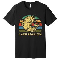 Lake Marion South Carolina Souvernir Gift Cool Catfish Premium T-Shirt