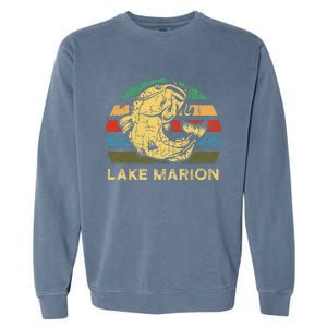 Lake Marion South Carolina Souvernir Gift Cool Catfish Garment-Dyed Sweatshirt