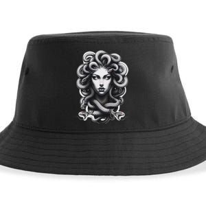 Lilith Medusa Serpent Cobra Snake Greek Mythology Sustainable Bucket Hat