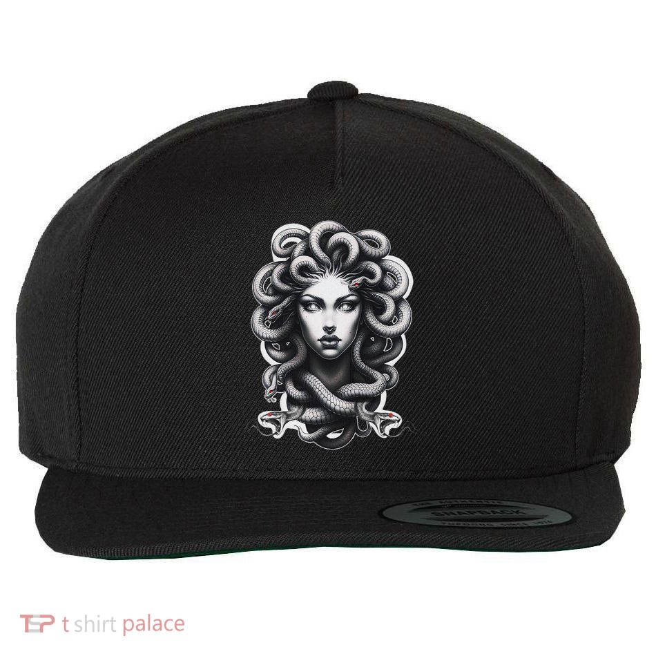 Lilith Medusa Serpent Cobra Snake Greek Mythology Wool Snapback Cap