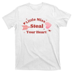 Little Miss Steal Your Heart Cute Valentine's Day T-Shirt