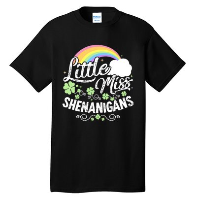 Little Miss Shenanigans St Patricks Day Tall T-Shirt