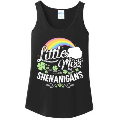 Little Miss Shenanigans St Patricks Day Ladies Essential Tank