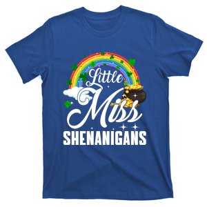 Little Miss Shenanigans Rainbow St Patricks Day Meaningful Gift T-Shirt