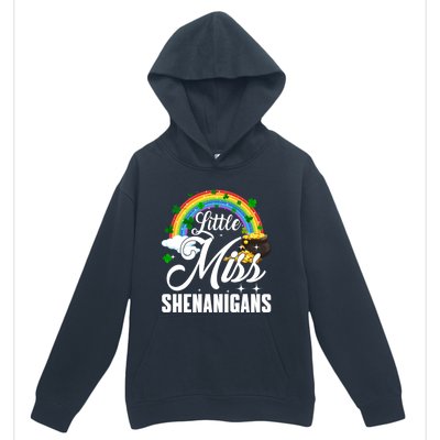 Little Miss Shenanigans Rainbow St Patricks Day Meaningful Gift Urban Pullover Hoodie