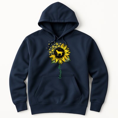 Labrador Mom Sunflower Labrador Retriever Gifts Dog Mom Mama Hoodie