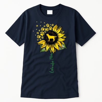 Labrador Mom Sunflower Labrador Retriever Gifts Dog Mom Mama Tall T-Shirt